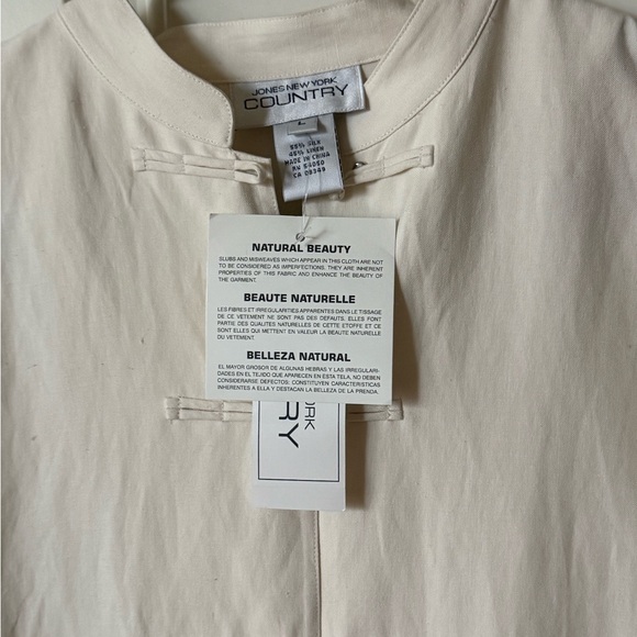 Vintage Jones New York Silk-Linen Top | NWT - Picture 4 of 6